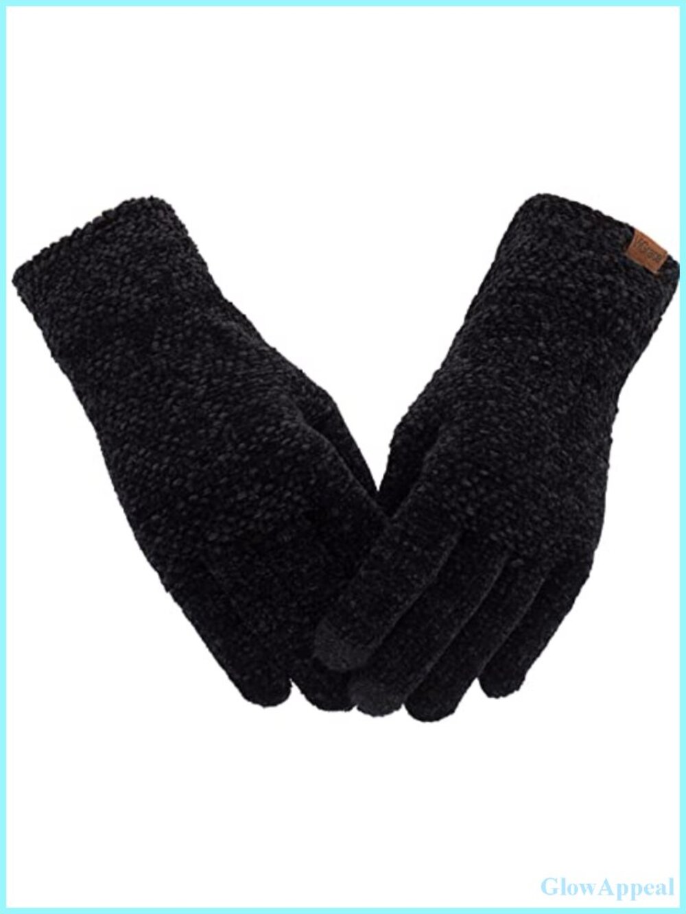 Women's Chenille Winter Gloves Touch Screen Knit Thermal Gloves